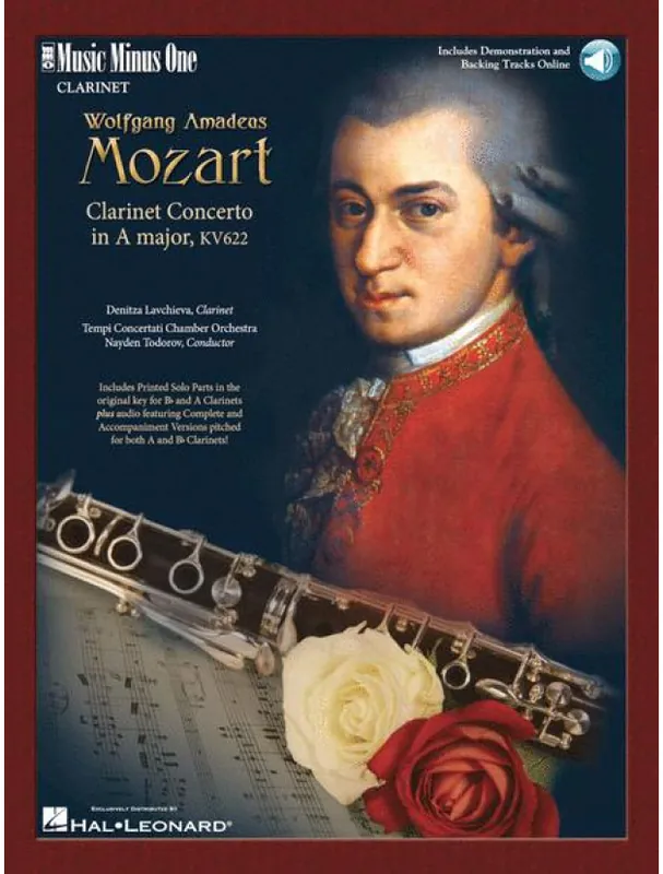 Ihned K Objednání Mozart Clarinet Concerto in A Major, K. 622 (noty na klarinet) (+audio)