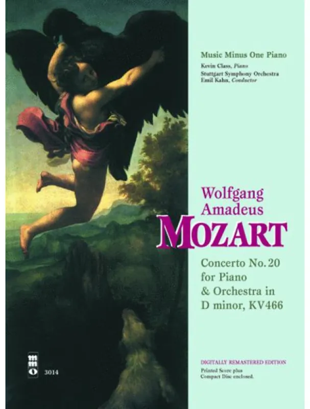 Mozart Concerto No. 20 in D Minor, KV466 (noty na klavír) (+audio) Originální