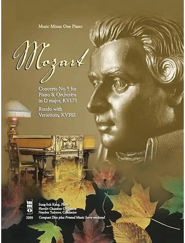 Mozart Concerto No. 5 in D Major, KV175 & Rondo with Variations, KV382 (noty na klavír) (+audio) Odeslání Ihned