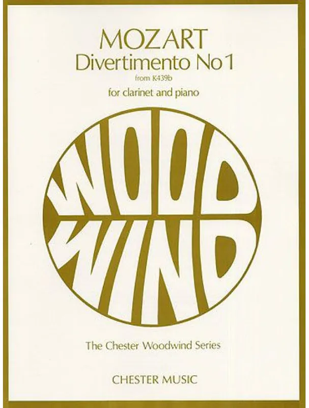 Mozart Divertimento No.1 K439b For Clarinet And Piano (noty, klarinet, klavír) Koupit Online