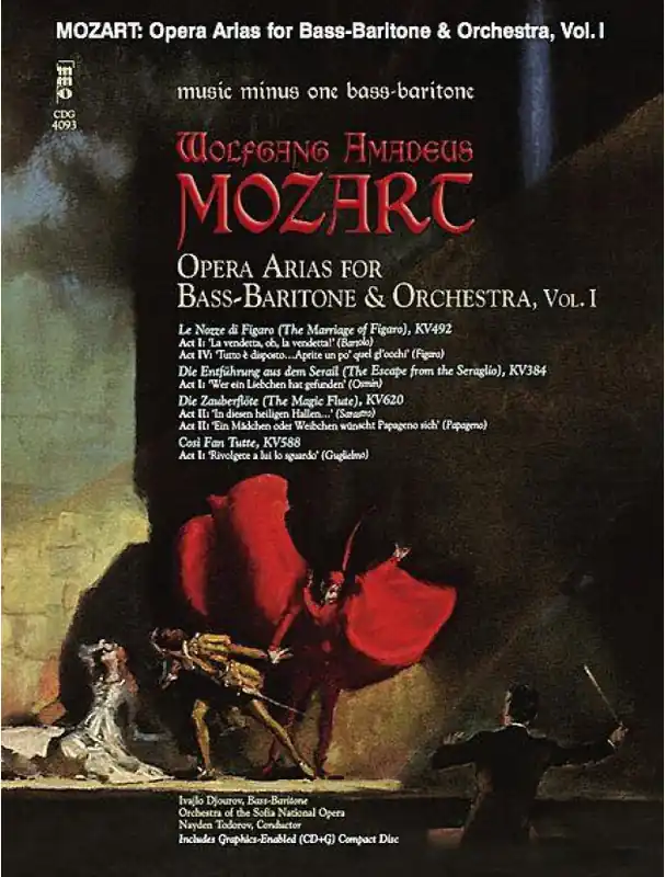 Mozart Mozart Opera Arias for Bass Baritone & Orchestra - Vol. I (noty na zpěv) (+audio) Koupit Online