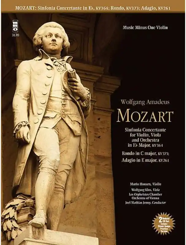 Výprodej Mozart Sinfonia Concertante in E-flat, KV364 & Adagio in E & Rondo in C (noty na housle) (+audio)