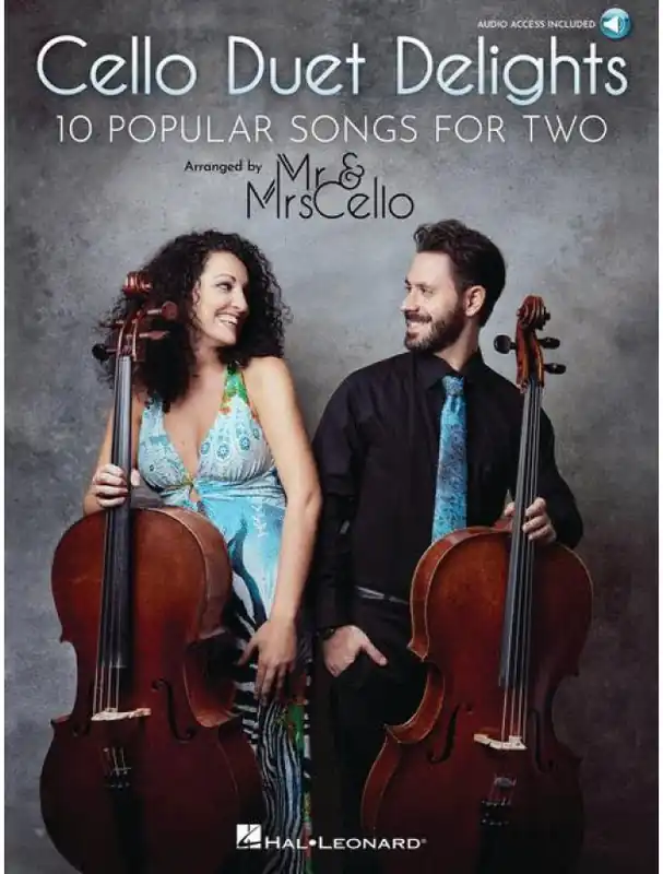Víkendová Akce Mr & Mrs Cello Cello Duet Delights - 10 Popular Songs for Two (noty na violoncello) (+audio)
