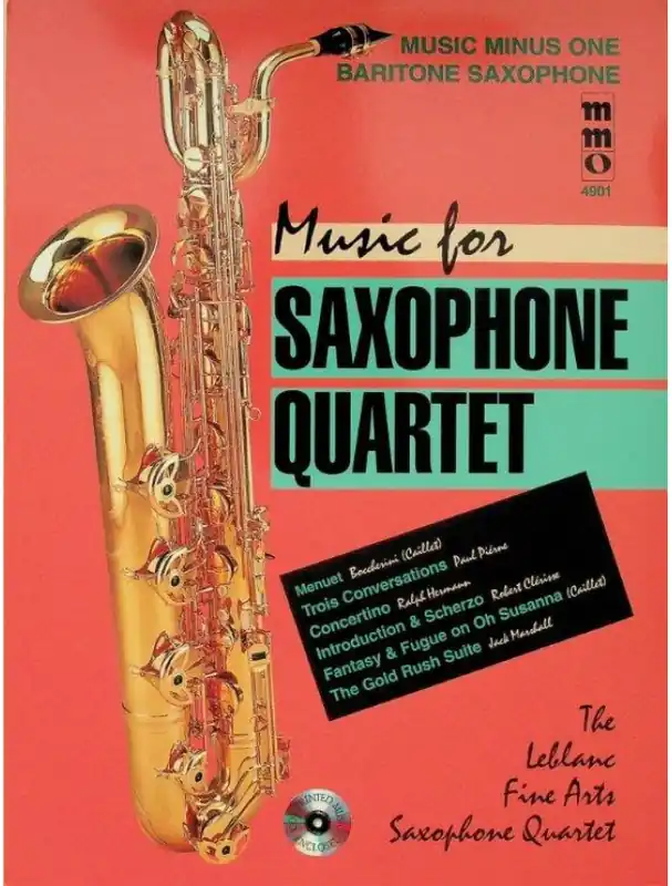 Music for Saxophone Quartet (noty pro saxofonový kvartet)(+audio) Super Cena