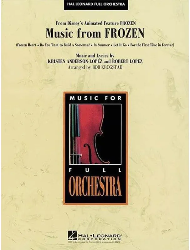 Ověřený Music from Frozen - Medley (noty pro symfonický orchestr, party, partitura)