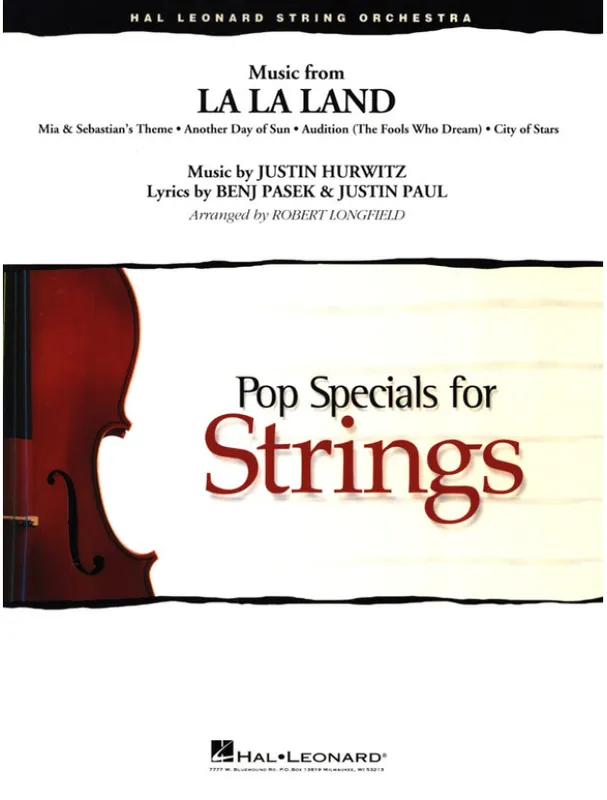Music from La La Land (noty pro smyčcový orchestr, party, partitura) Cenově Výhodný