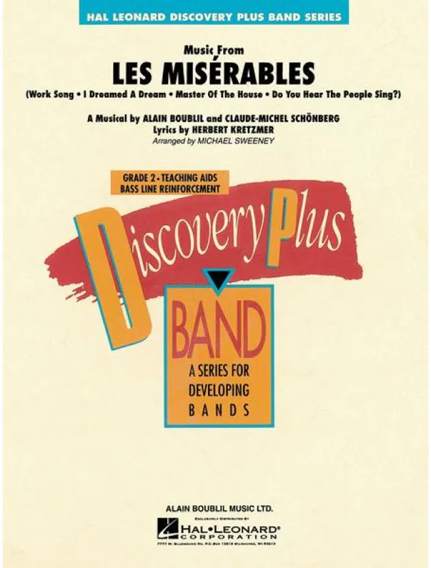 Přímo Od Výrobce Music from Les Miserables (noty pro koncertní orchestr, party, partitura)