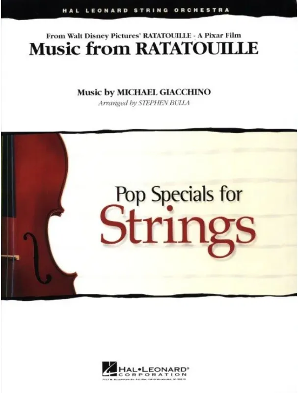 Music from Ratatouille (noty pro smyčcový orchestr, party, partitura) Ověřený