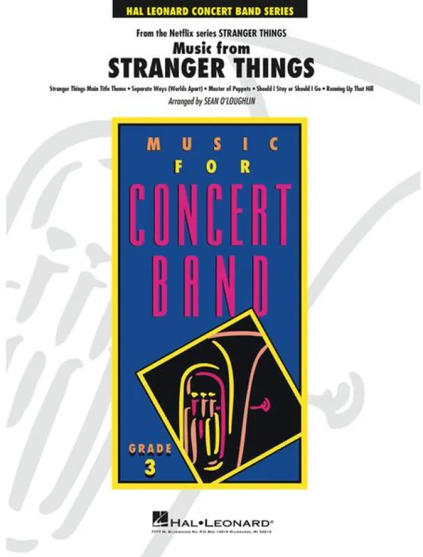 Levný Music from Stranger Things (noty pro koncertní orchestr, party, partitura)