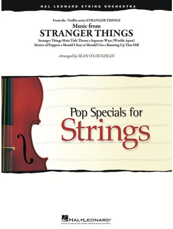 Music from Stranger Things (noty pro smyčcový orchestr, party, partitura) Nejlepší Cena