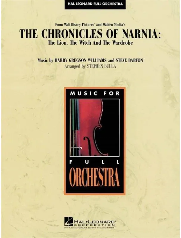 Akční Nabídka Music from the Chronicles of Narnia The Lion, the Witch and the Wardrobe (noty pro symfonický orchestr, party, partitura)