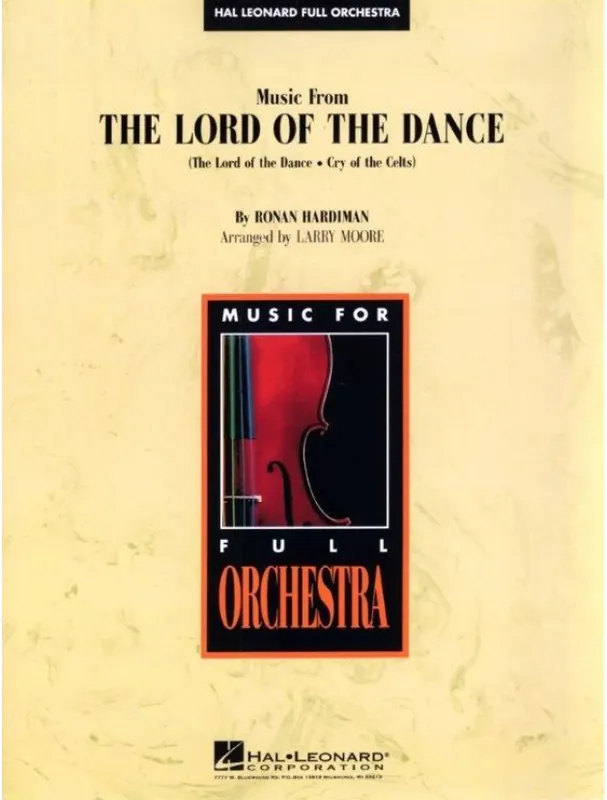 Music from The Lord of the Dance (noty pro symfonický orchestr, party, partitura) Novinka