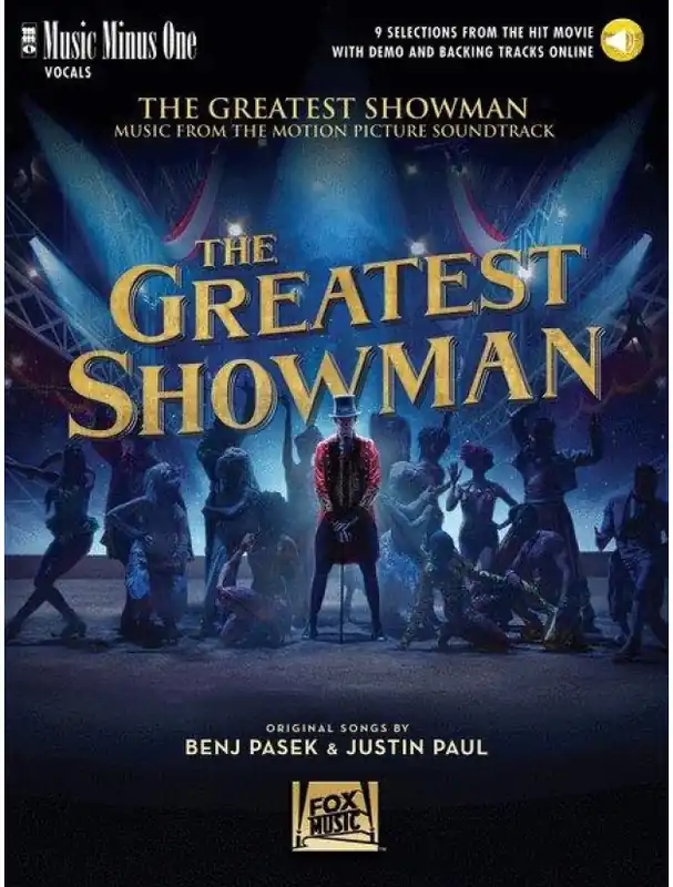 Výprodej Music Minus One The Greatest Showman (noty na klavír, zpěv, akordy) (+audio)