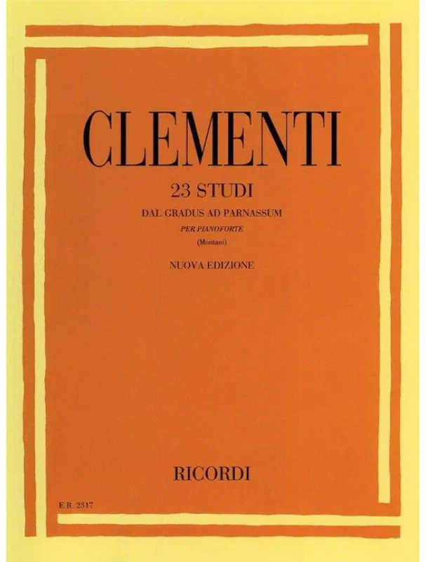 Oblíbený Muzio Clementi 23 Studi Dal ‘Gradus Ad Parnassum‘ (noty na klavír)