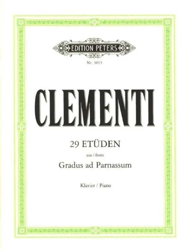 Muzio Clementi 29 Etüden aus Gradus ad Parnassum (noty na klavír) Akční Nabídka