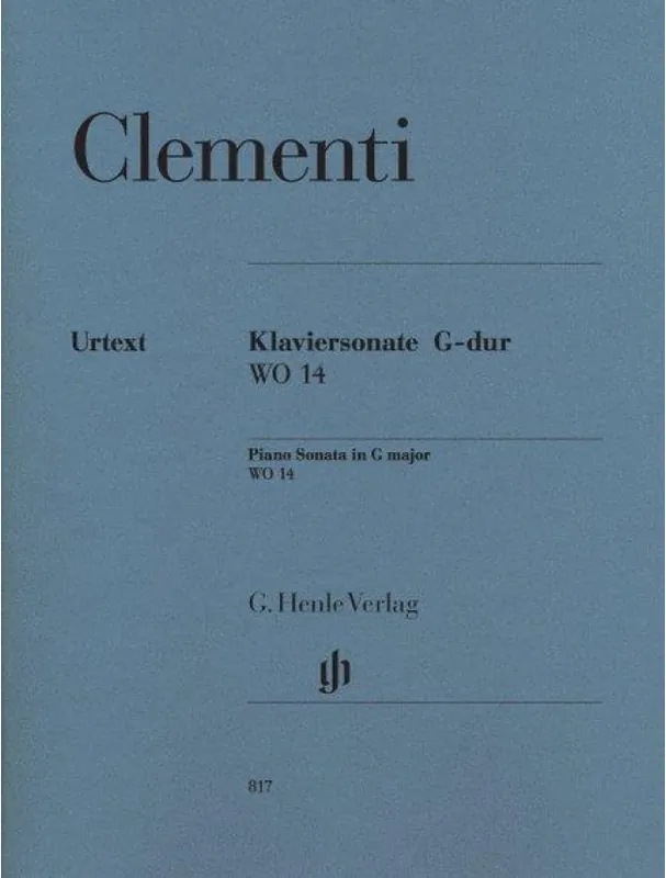 Muzio Clementi Klaviersonate G-dur WO 14 (noty na klavír) Expresní Doručení