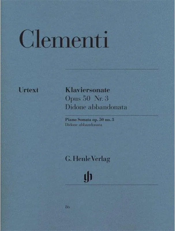 Muzio Clementi Sonata Op 50 N 3 Didone Abbandonata (noty na klavír) Ihned K Objednání