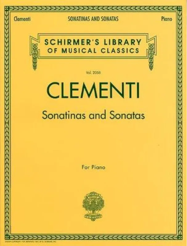 Ihned K Objednání Muzio Clementi Sonatinas And Sonatas (noty na sólo klavír)