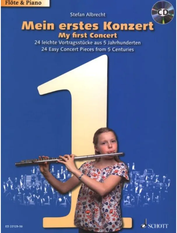 My First Concert 24 Easy Concert Pieces from 5 Centuries (noty na příčnou flétnu, klavír)(+audio) Cenový Hit
