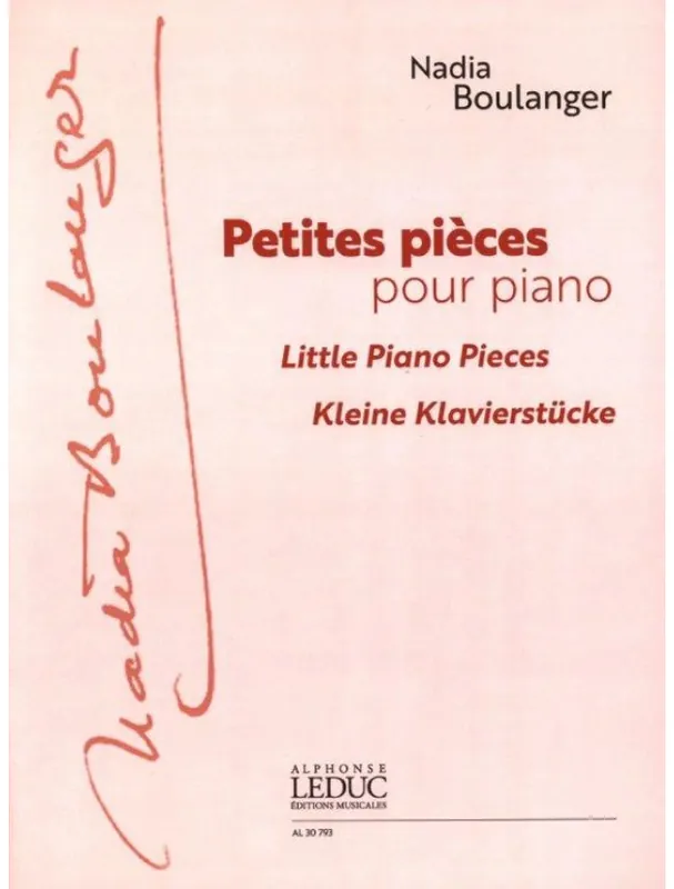 Sleva Nadia Boulanger Petites Piéces pour Piano (noty na klavír)