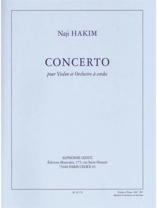 Naji Hakim Concerto (noty na housle) Nízká Cena