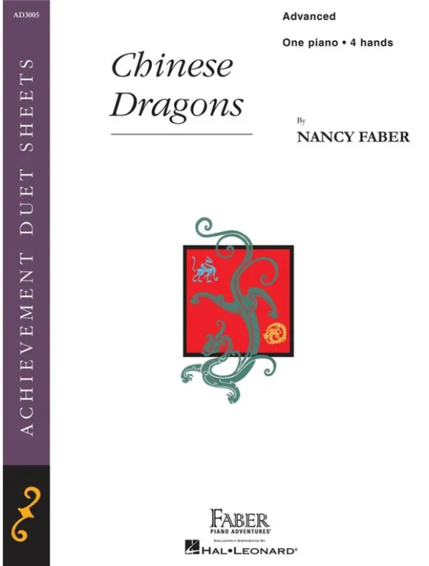 Nancy Faber Chinese Dragons (noty na čtyřruční klavír) Akční Cena