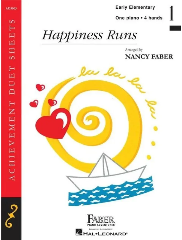 Rychlé Dodání Nancy Faber Happiness Runs (noty na čtyřruční klavír)