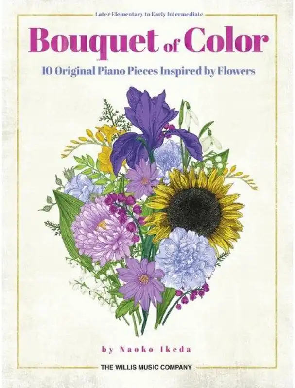 Originální Naoko Ikeda Bouquet of Color (noty na klavír)