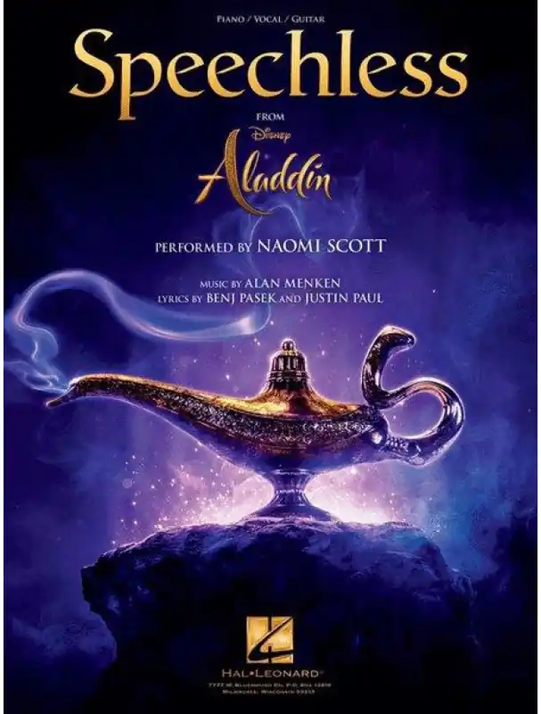 Naomi Scott Speechless from Aladdin (noty na klavír, zpěv, akordy) Pouze Dnes