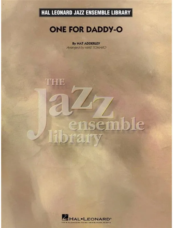 Nat Adderley One for Daddy-O (noty pro jazzový orchestr, party, partitura) Časově Omezené