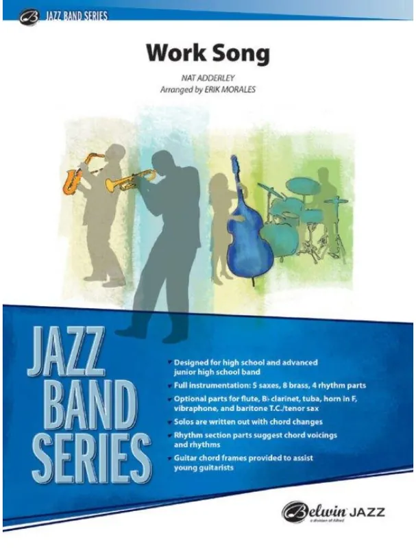 Značkový Nat Adderley Work Song (noty pro jazzový orchestr, party, partitura)