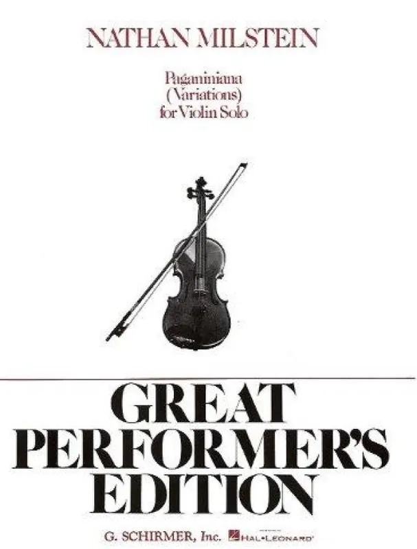 Nathan Milstein Paganiniana For Violin (noty na housle) Ihned K Objednání