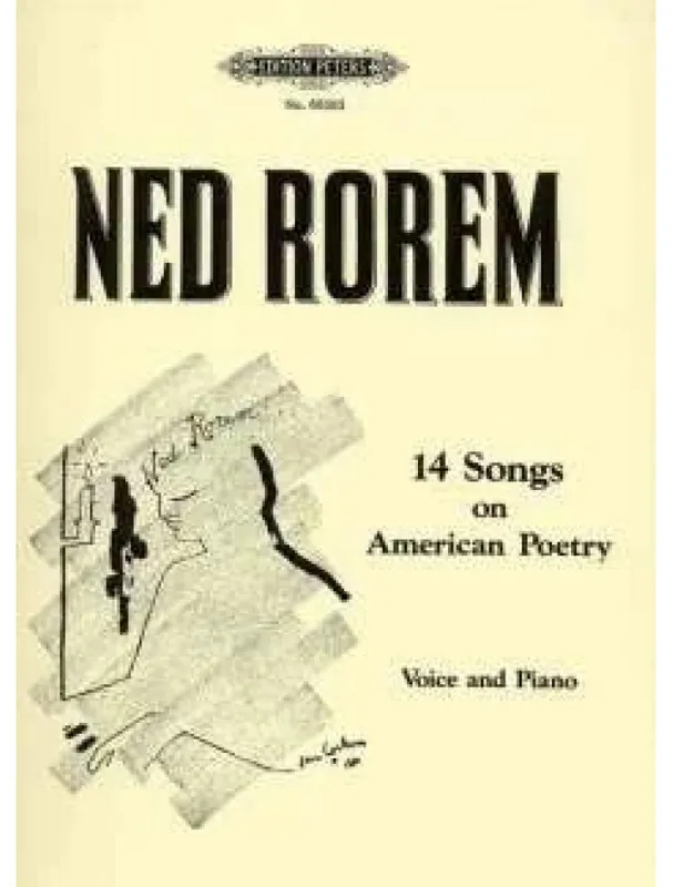 Poslední Šance Ned Rorem 14 Songs on American Poetry (noty na klavír, zpěv)