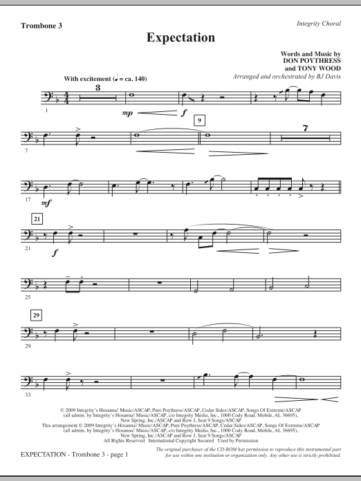 Expectation - Trombone 3 Finální Výprodej