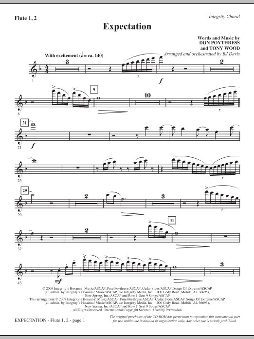Expectation - Flute 1 & 2 Akce