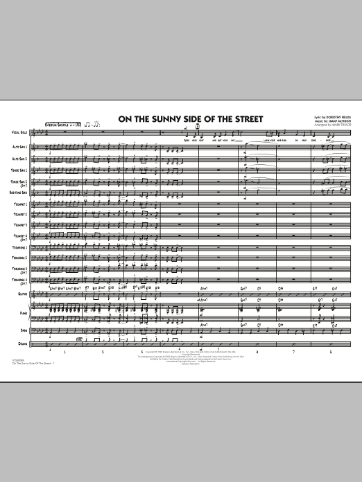 On The Sunny Side Of The Street - Conductor Score (Full Score) Koupit Online