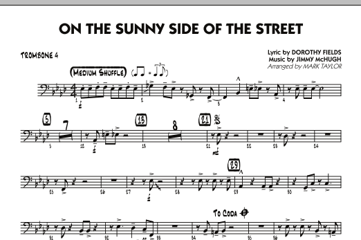 Super Cena On The Sunny Side Of The Street - Trombone 4