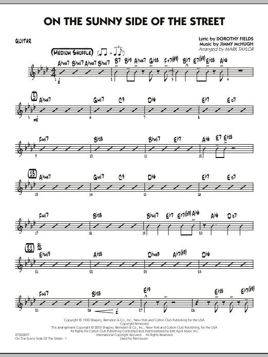 On The Sunny Side Of The Street - Guitar Koupit Online