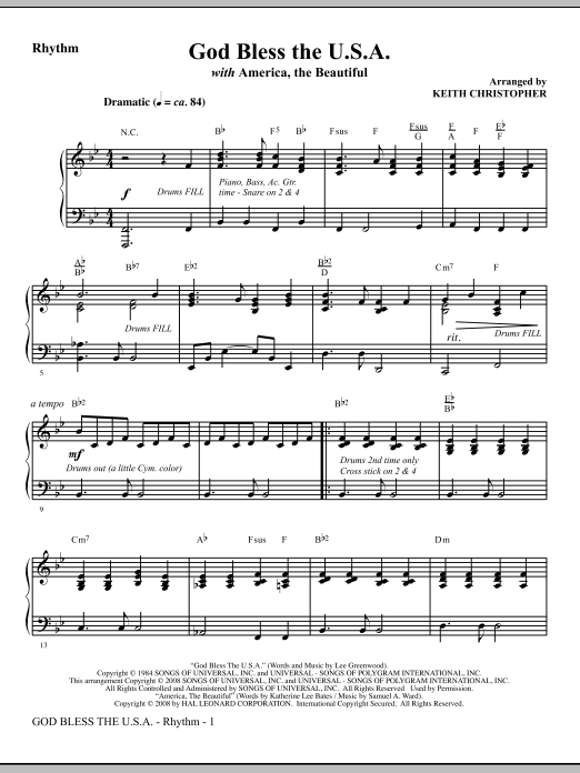 Kup Teď God Bless The U.S.A (with America, The Beautiful) - Violin 1, 2