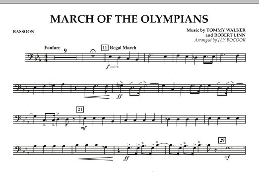 March Of The Olympians - Bassoon Nová Kolekce