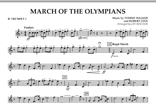 Akční Cena March Of The Olympians - Bb Trumpet 1