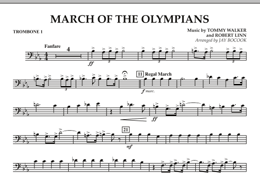 March Of The Olympians - Trombone 1 Cenová Bomba