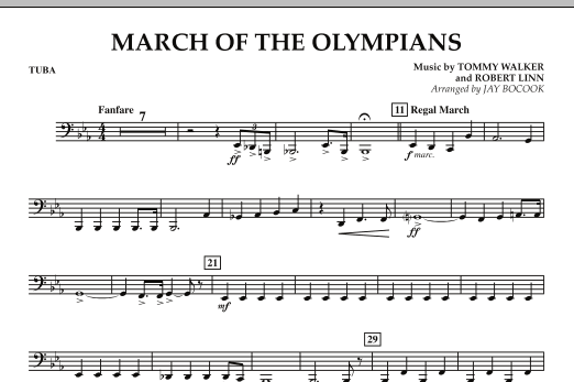 March Of The Olympians - Tuba Tovární Cena