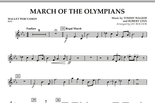 March Of The Olympians - Mallet Percussion Finální Výprodej