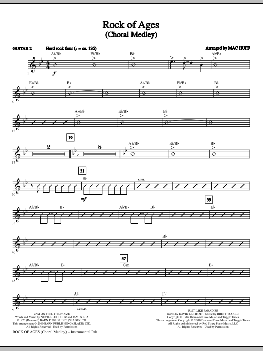 Rock Of Ages (Choral Medley) - Guitar 2 Odeslání Ihned