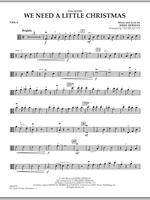 We Need A Little Christmas (from Mame) - Viola Poslední Šance
