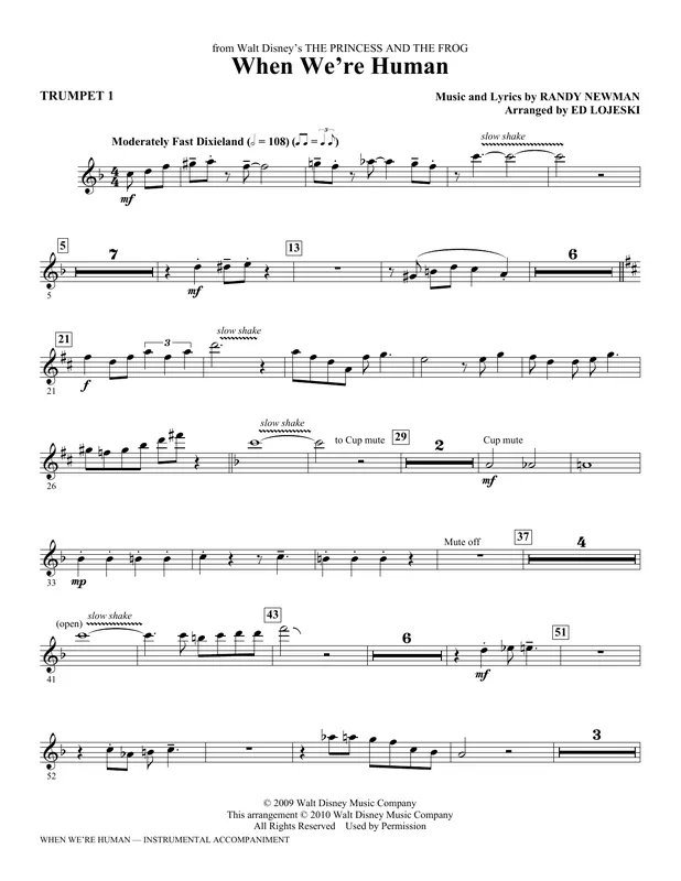 When We‘re Human (from The Princess And The Frog) - Bb Trumpet 1 Aktuální
