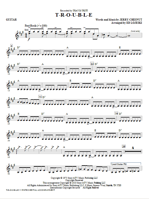T-R-O-U-B-L-E - Guitar Akce