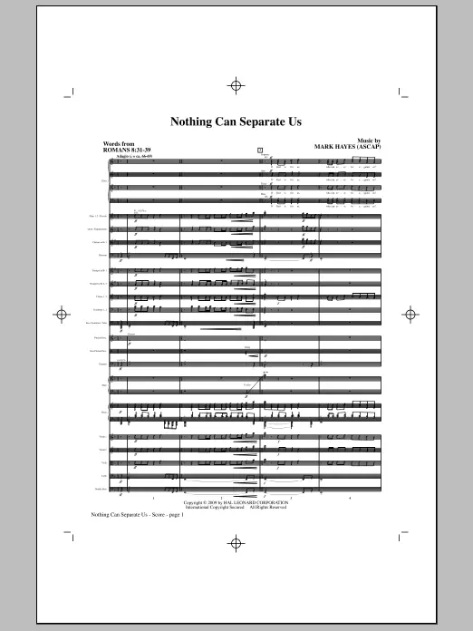 Nejlepší Cena Nothing Can Separate Us - Full Score
