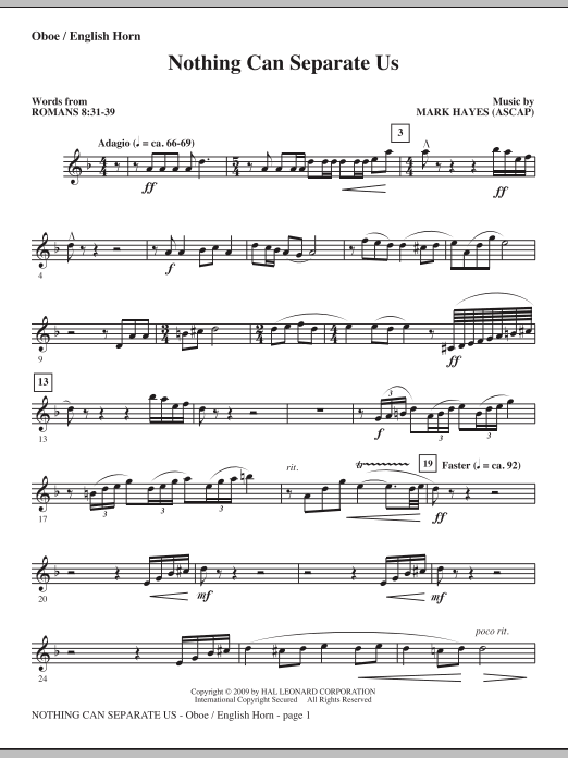 Nothing Can Separate Us - Oboe/English Horn Top Prodej